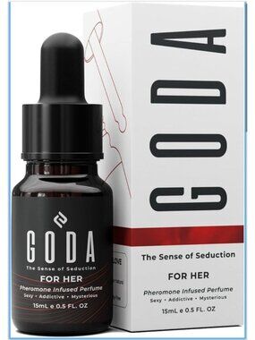 GODA For Her Pheromone Infused Perfume Oil 0.5 oz Jasmine Amber Fragrance New